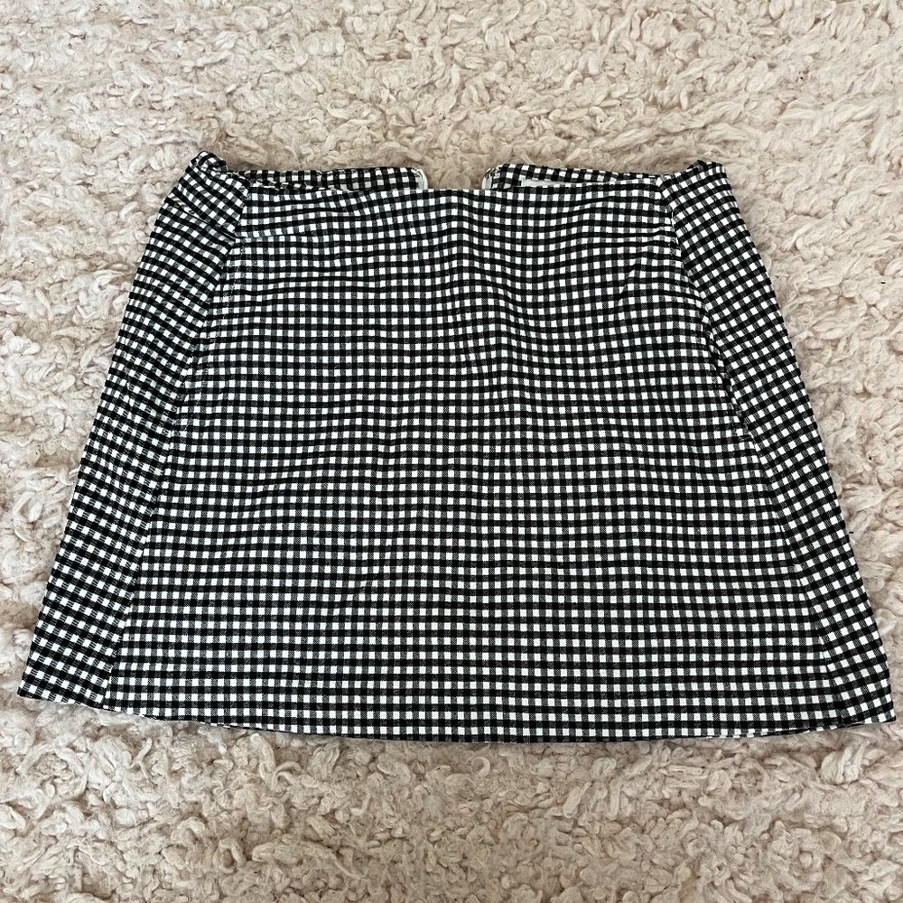Gingham Print Mini Skirt - UO